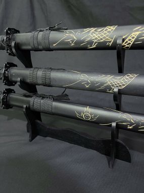 KIẾM KATA - BỘ 3 KIẾM THẲNG | Kiếm KATANA, Kiếm Nhật, Bộ 3 kiếm KATA Loại Thẳng nhập khẩu