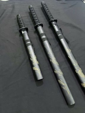 KIẾM KATA - BỘ 3 KIẾM THẲNG | Kiếm KATANA, Kiếm Nhật, Bộ 3 kiếm KATA Loại Thẳng nhập khẩu