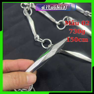 Nhuyễn Tiên Inox 9 Khúc Tập Võ Cổ Truyền Cửu Tiết Tiên AILAIKIT