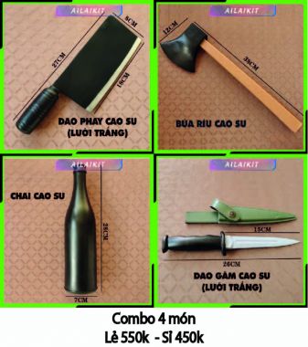 DAO GĂM CHAI RƯỢU  BÚA CAO SU SÚNG NHỰA DÙNG BIỂU DIỄN - Ailaikit