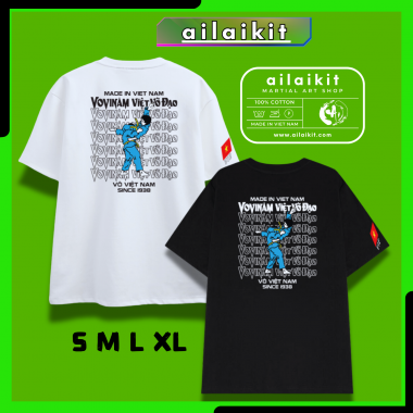 ÁO THUN VOVINAM 100% COTTON | Áo thun vovinam mẫu mới thiết kế đặc biệt phiên bản giới hạn, chất liệu 100% cotton co giãn 4 chiều