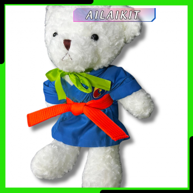 Gấu Bông Vovinam Đeo Cà Vạt Môn Gấu Mặc Võ Phục Đồ Lưu Niệm Võ Thuật Sinh Nhật  siểu cute có giỏ