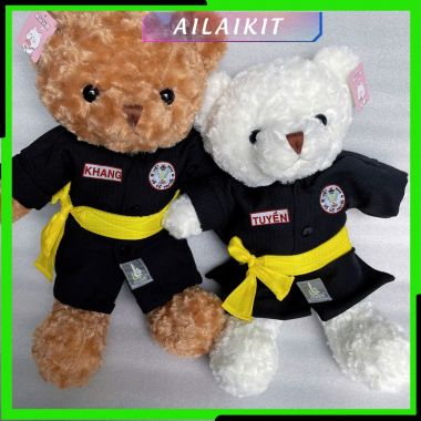 Gấu Bông Võ Cổ truyền Mặc Võ Phục 50cm Đồ Lưu Niệm Võ Thuật Sinh Nhật siêu cute có - Ailaikit