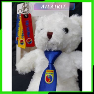 Gấu Bông Vovinam Đeo Cà Vạt Môn Gấu Mặc Võ Phục Đồ Lưu Niệm Võ Thuật Sinh Nhật  siểu cute có giỏ