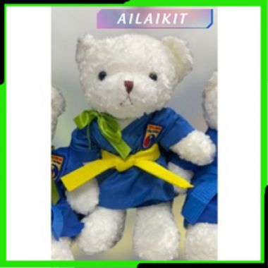 Gấu Bông Vovinam Đeo Cà Vạt Môn Gấu Mặc Võ Phục Đồ Lưu Niệm Võ Thuật Sinh Nhật  siểu cute có giỏ
