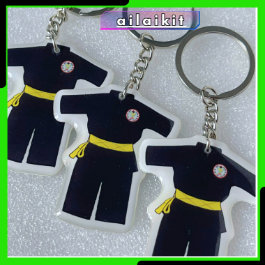 MÓC KHÓA VÕ PHỤC VÕ CỔ TRUYỀN |Móc khóa võ cổ truyền Việt Nam hình võ phục chất chiệu nhựa dẻo siêu bền