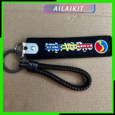 {Móc khóa Vovinam vải đen } mẫu đặc biệt Thêu Vi Tính  Ailaikit Hàng Lưu Niệm Rẻ Xinh Võ Thuật