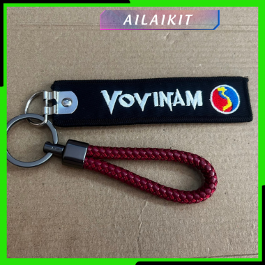 {Móc khóa Vovinam vải đen } mẫu đặc biệt Thêu Vi Tính  Ailaikit Hàng Lưu Niệm Rẻ Xinh Võ Thuật