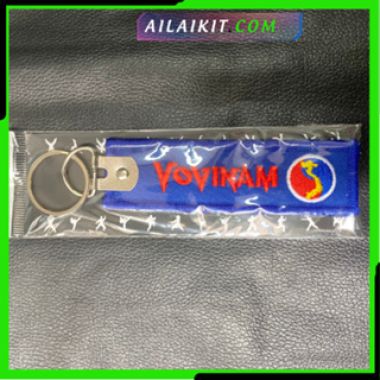 Móc Khóa Vải Thêu Môn Vovinam Xanh-Đỏ-Vàng  Ailaikit