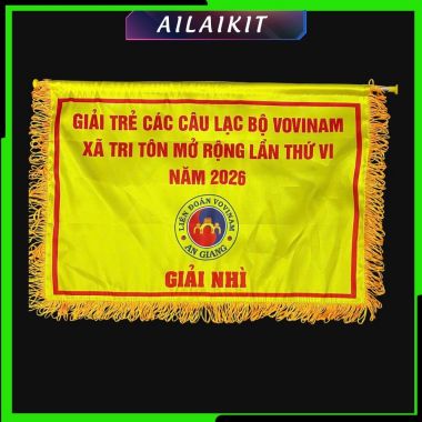 Cờ Lưu Niệm In Theo Yêu Cầu –  Cờ sự kiện thể thao – Cờ Trao Giải, Cờ Giải Nhất/Nhì/Ba Toàn Đoàn | AILAIKIT