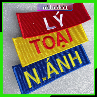 Bảng Tên Các Môn Võ - Bảng tên thêu Vovinam ,Taekwondo, Võ Cổ Truyền Ailaikit