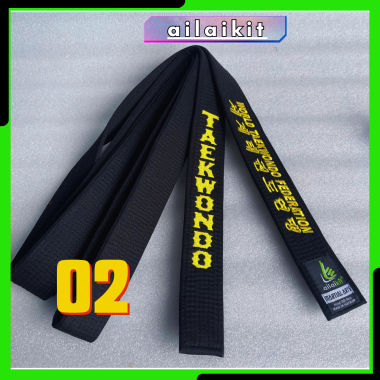 ĐAI ĐEN, ĐAI ĐỎ ĐEN TAEKWONDO | Đai đen taekwondo, Đai đỏ đen taekwondo loại tốt, thêu xuyên 2 mặt đai nhiều mẫu