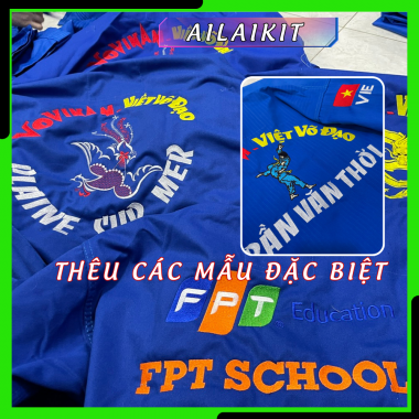 IN THÊU VÕ PHỤC, ÁO THUN CLB THEO YÊU CẦU | In Thêu tên clb, tên đơn vị, thêu logo lên võ phục theo yêu cầu