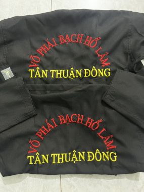 IN THÊU VÕ PHỤC, ÁO THUN CLB THEO YÊU CẦU | In Thêu tên clb, tên đơn vị, thêu logo lên võ phục theo yêu cầu