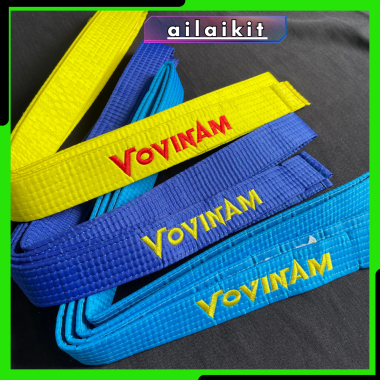 Dây Đai Vovinam Gía rẻ, Đai Vovinam Thi đấu (Ailaikit), Đai Tập Võ Loại Thường Đai Xanh Đai Vàng  Đai Vovinam có 2 loại Loại Thường và Loại Tốt