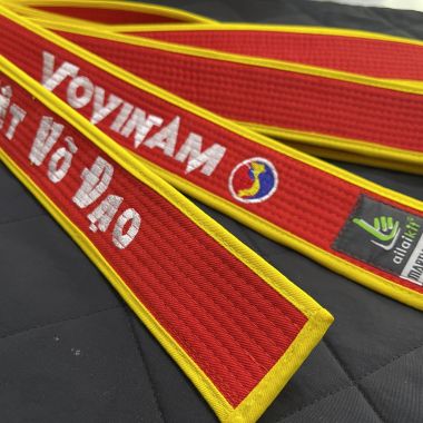 Đai Vovinam Tốt -Đai Xanh, Đai Vàng, Đai Đỏ | (Vovinam Belt) Đai Vovinam Cao cấp Ailaikit - Lam Đai, Hoàng Đai, Chuẩn Hoàng Đai, Chuẩn Hồng Đai, Hồng Đai Vovinam