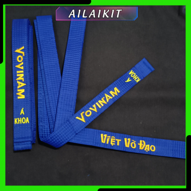 ĐAI XANH THỦ KHOA Á KHOA TAM KHOA VOVINAM GIÁ RẺ | Lam Đai Thủ khoa, Á khoa vovinam loại mỏng nhẹ giá tốt - ailaikit