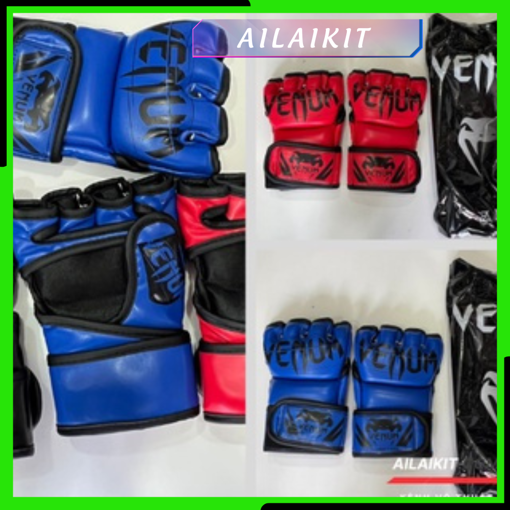 Găng hở ngón MMA Venum Cao Cấp Găng Đấu Tự Do Boxing Muay Thái, Kickboxing Ailaikit