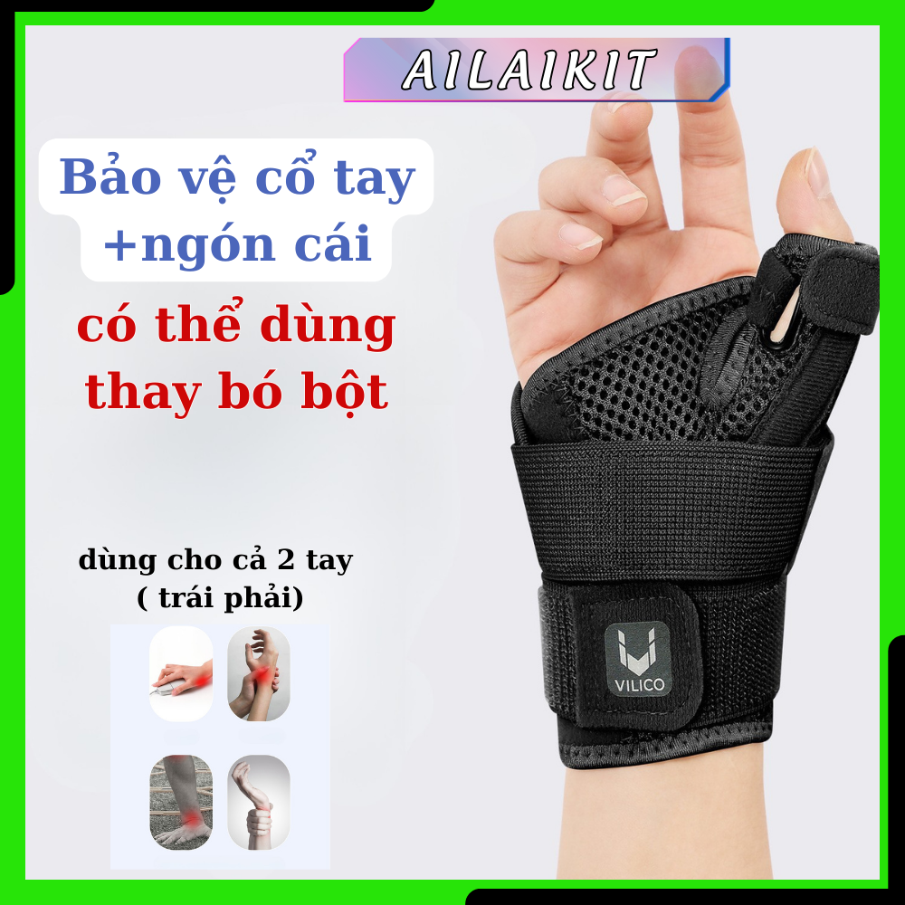 Băng Ngón Tay Cái Đai Cố Định Ngón Cái Chống Bong Gân, Giảm Đau Khi Chơi Thể Thao Dùng Máy Tính