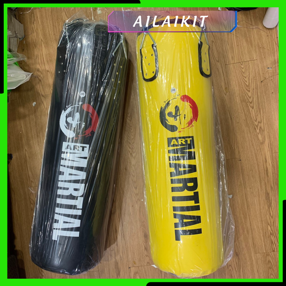 Bao Cát Nhồi Martial Ai 1m2 1m6 1m8 Dây Xích Bao Cát Võ Thuật Màu Đen, Màu Xanh