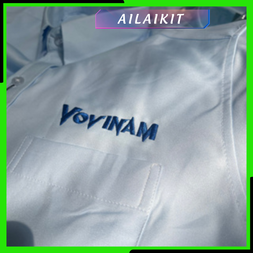 Áo trọng tài Vovinam, áo sơ mi tay dài Thêu chữ Vovinam , Ailaikit