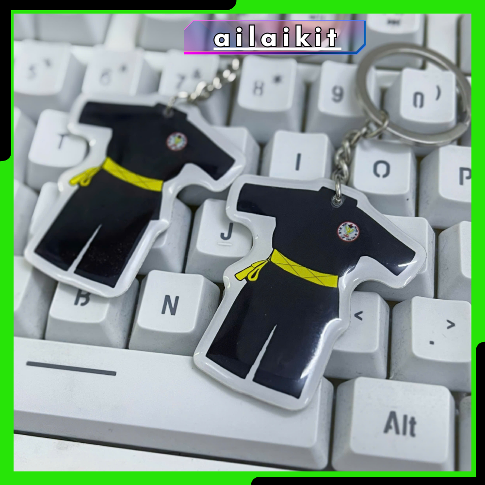 MÓC KHÓA VÕ PHỤC VÕ CỔ TRUYỀN |Móc khóa võ cổ truyền Việt Nam hình võ phục chất chiệu nhựa dẻo siêu bền