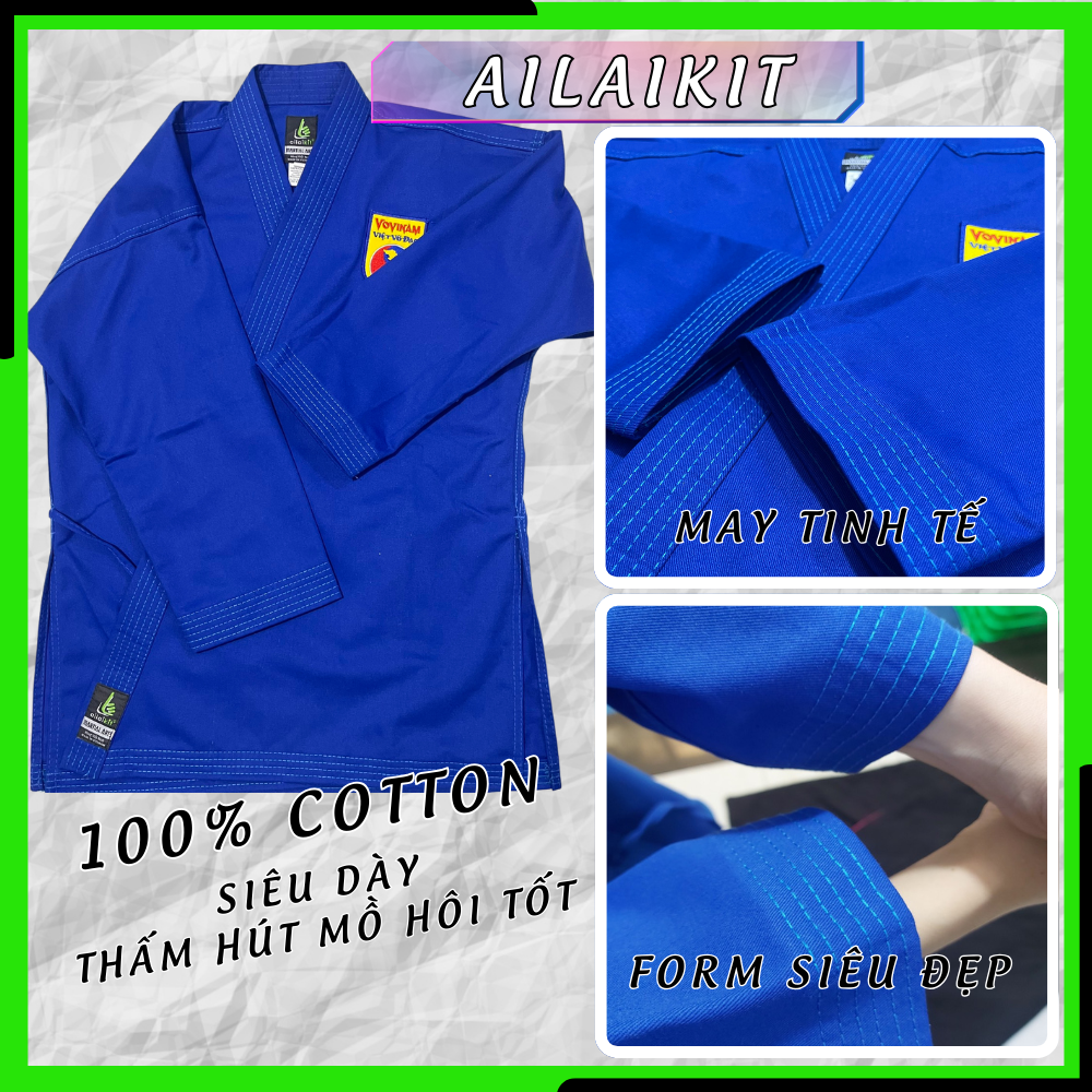Võ phục Vovinam -Cotton 100% VP Cao Cấp (Đồng Phục)