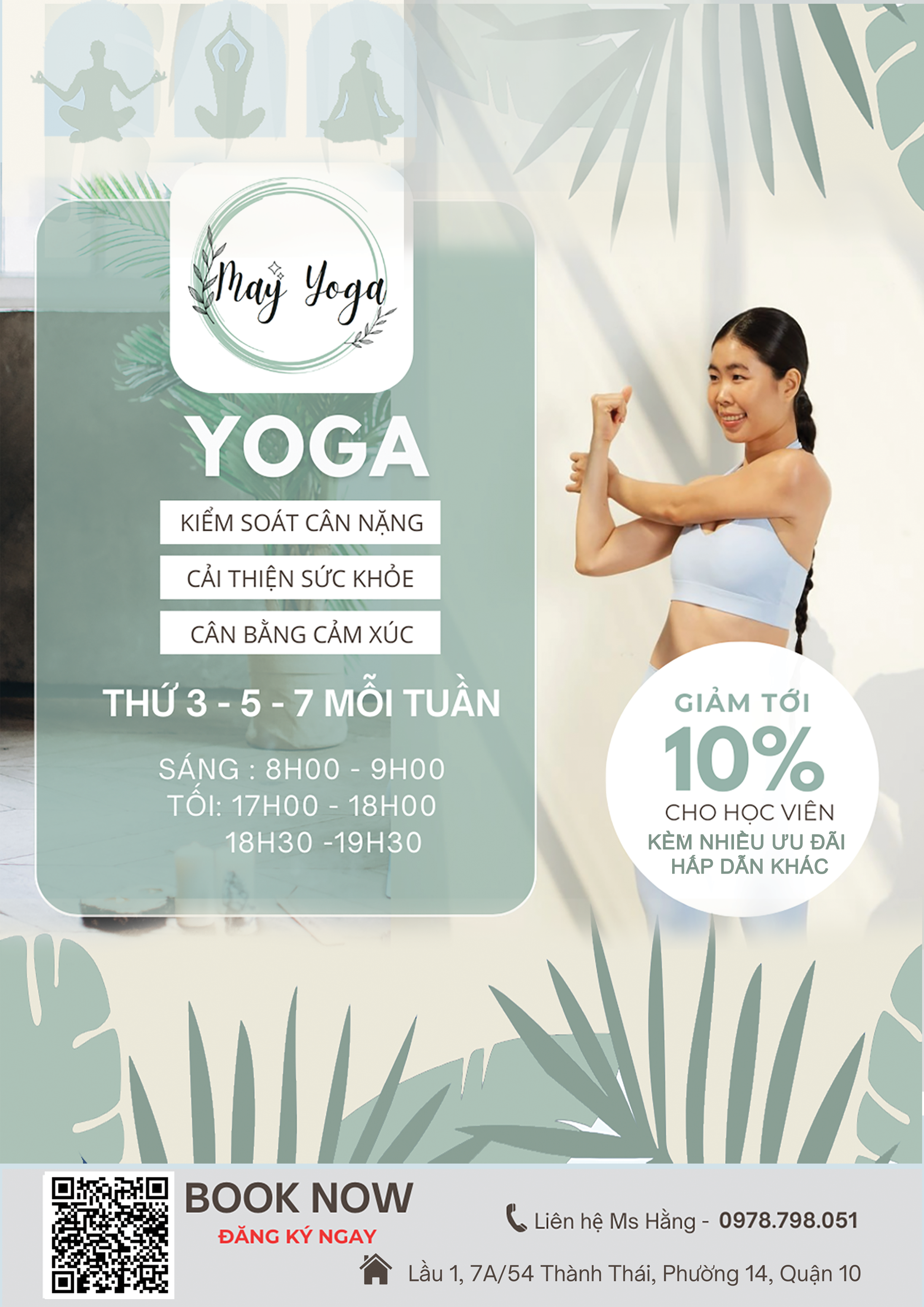 LỚP YOGA, LỚP YOGA KIỂM SOÁT CÂN NẶNG, SỨC KHỎE VÀ CẢM XÚC