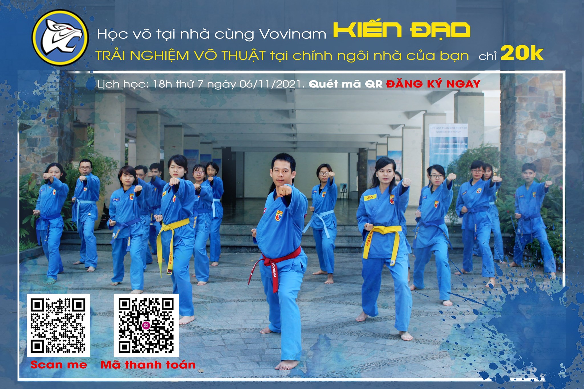 HỌC VÕ TẠI NHÀ CÙNG CLB VOVINAM KIẾN ĐẠO